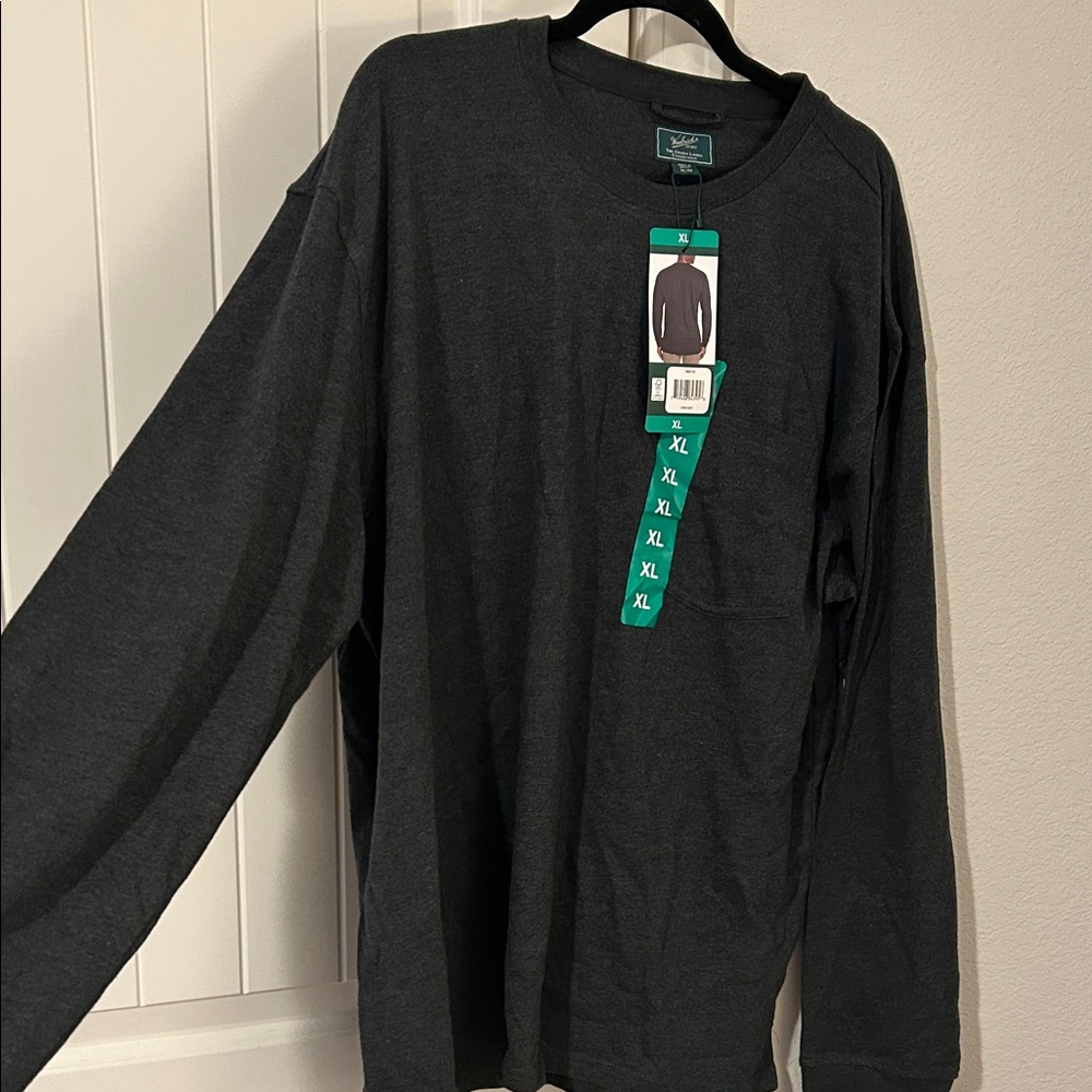 Men's Woolrich Dark Gray Heavy Thick Long Sleeve Shirt